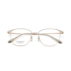 Montures de lunettes Danyang ovales en titane pur 6293, légères, monture complète, unisexe, verres en acrylique - Product Image 1