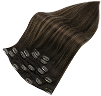 Services OEM ODM – Extensions de cheveux naturels vierges Remy européens doublement étirés, non traités, cuticules alignées, à clipser