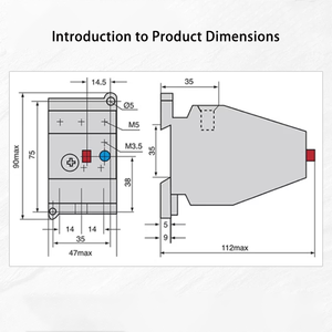 Relè di sovraccarico 3UA59 con reset manuale/automatico e pulsante di test, protezione motore e protezione da guasto di fase - Product Image 3
