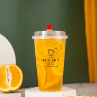 Offre Spéciale : Gobelets Personnalisés en Plastique PP pour Boba, Café et Smoothies, Jetables avec Couvercles, Recyclables
