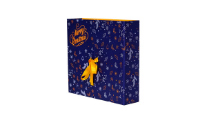 Boîte de calendrier de l'avent de Noël personnalisée avec ruban, boîte cadeau de luxe pour compte à rebours de 24 jours pour les fêtes - Product Image 2