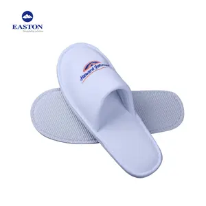 OEM available short terry velvet fabric fuzzy hotel slippers 5 star hotel