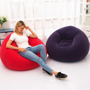 Mori Yuho Flocked Inflatable <b>Bean</b> <b>Bag</b> <b>Sofa</b> Single Size For Adults Leisure Chair - Product Image 4
