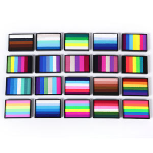 <span class=keywords><strong>Pintura</strong></span> Facial y Corporal de Arcoíris, Pigmento de Maquillaje a Base de Agua de 5 Colores para Niños, para <span class=keywords><strong>Halloween</strong></span> y Cosplay, 50g Peso Neto - Product Image 1