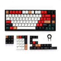 Lumière mixte R2 Keycaps Pbt 129 touches Dye-Sub Cherry Profile Keycaps pour clavier mécanique 61/87/104/108 Mx Switch