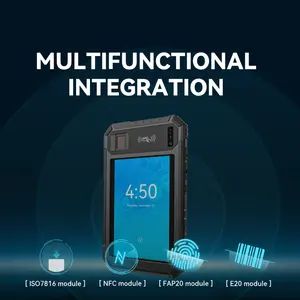 HUGEROCK B81 Rugged Android Tablet Industrial Pc Computer 8 Inch Biometrics Fingerprint FAP20 Recognition Nfc Reader Outdoor