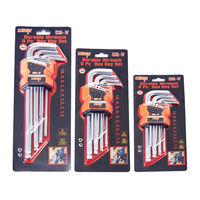 Jeu de clés hexagonales professionnelles en acier au chrome-vanadium, 4 pièces, métriques, extra longues, longues, courtes, clés Torx Allen