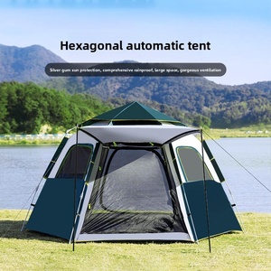 Carpa Oxford Totalmente Automática <span class=keywords><strong>para</strong></span> 3-4 Personas, Accesorios <span class=keywords><strong>de</strong></span> Camping, 1 Puerta, Portátil <span class=keywords><strong>para</strong></span> Viajes al Aire Libre, <span class=keywords><strong>Playa</strong></span>, Senderismo y Excursionismo - Product Image 2