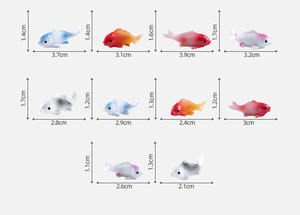Multi Couleur Mini <span class=keywords><strong>Poisson</strong></span> Résine Micro Paysage Fée Jardin Fish Tank Décor Miniature <span class=keywords><strong>Poisson</strong></span> <span class=keywords><strong>Rouge</strong></span> Résine Artisanat Figurine Ornements - Product Image 6