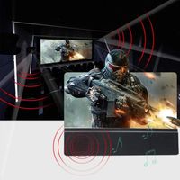 HD 12 Inch 3d Portable Screen Amplifiers With Enlarged Speaker Magnifying Desktop Bracket
