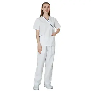 Best Selling Breathable Nurses Hospital Uniforms Nursing Jogger Pants Set Scrubs Suit Medical Scrubs Uniform