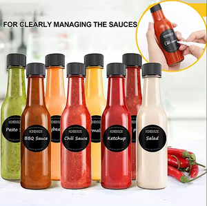 Oferta Especial: Botellas <span class=keywords><strong>de</strong></span> <span class=keywords><strong>Vidrio</strong></span> Transparente <span class=keywords><strong>de</strong></span> 3oz, 5oz, 150ml y 8oz para Salsas Picantes, Ensaladas, Tomate, Kétchup y Salsa <span class=keywords><strong>de</strong></span> Soja - Product Image 6