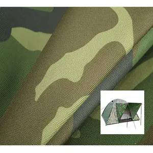 Màu Xanh Lá Cây Ngụy Trang In PVC Laminated 100 Polyester Xe Body Cover Vải