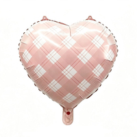 Ballon en aluminium à hélium en forme de cœur à pois de 18 pouces pour mariage, fête, anniversaire, Saint-Valentin, anniversaire de mariage