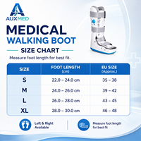 Botte orthopédique pneumatique Air Cam Walker, orthèse médicale post-opératoire stabilisatrice de cheville avec fermeture à boucle en mousse/nylon