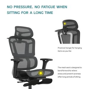 เก้าอี้สำนักงานผู้บริหาร เก้าอี้ตามหลักสรีรศาสตร์ เฟอร์นิเจอร์สำนักงาน เก้าอี้ผู้จัดการสุดหรู เก้าอี้ตาข่าย เก้าอี้ผ้า เก้าอี้คอมพิวเตอร์ เก้าอี้ปรับระดับได้ - Product Image 4