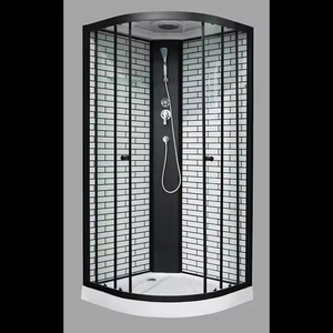 Không thấm nước có thể thu vào vòi hoa sen Màn hình cửa với Cleaner TRIM Ống bản lề phong cách mở cho phòng tập thể dục và căn hộ đi bộ trong phòng tắm - Product Image 2