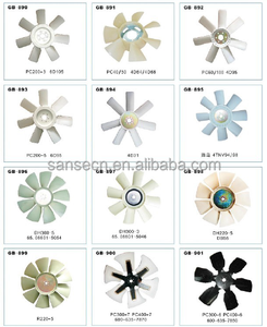 ใบพัดพัดลมระบายความร้อนเครื่องยนต์ดีเซลพัดลมพลาสติกพัดลมระบายความร้อนสำหรับเครื่องยนต์6D95 - Product Image 4