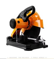 DINGQI Machine à découper 355 mm (14 pouces) 2600 W 4100 tr/min pour acier au carbone, acier inoxydable, profilés et tuyaux en aluminium, coupe propre 220-240 V