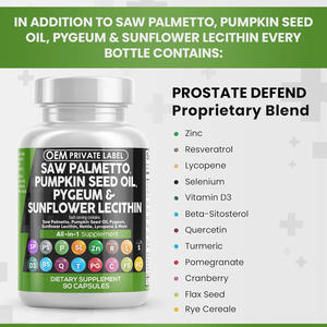 Capsules Bloqueurs de <span class=keywords><strong>DHT</strong></span>, Capsules de Palmier Nain, Huile de Graine de Citrouille, Pygeum, Lécithine de Tournesol, Suppléments pour la Prostate pour Hommes - Product Image 5