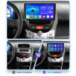 Autoradio 9 pouces pour Peugeot <span class=keywords><strong>107</strong></span> 2 + 32 Go Autoradio Android 13 Carplay GPS Navigation Écran tactile 4K Tableau de bord MP3 TV - Product Image 4