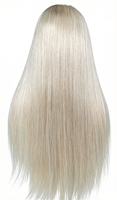 Perruque médicale en cheveux humains vierges européens de qualité supérieure pour femmes, pour l'alopécie, à peau fine, nouée à la main, sans colle, avec dentelle HD transparente et base en soie