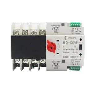 380V 100A Dual мощность автоматический переключатель передачи NLQ4-125/4P сетевой переключатель передачи