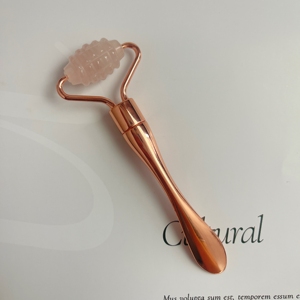 ไม้พายสำหรับทำเครื่องสำอางทำจากโลหะช้อนตักลูกกลิ้งทำจากหยกหัวเดียวสำหรับดูแลผิวและนวดหน้า - Product Image 3