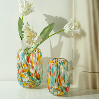 Vases à fleurs hydroponiques en verre coloré de Chine, série moderne vintage et simple, pour centres de table de mariage et décorations de bureau