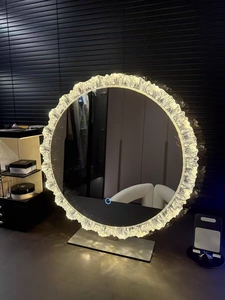 Miroir <span class=keywords><strong>de</strong></span> Maquillage Intelligent Rond pour <span class=keywords><strong>Salle</strong></span> <span class=keywords><strong>de</strong></span> <span class=keywords><strong>Bain</strong></span> et Chambre à Coucher, Idéal pour Hôtels - Vente en Gros Usine - Product Image 2