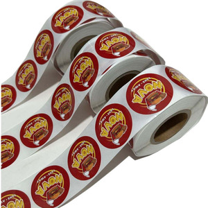 Autocollants estampés et gaufrés FX, autocollants d'emballage, autocollants ronds de remerciement, autocollants personnalisés avec logo, rouleau de papier autocollant - Product Image 6