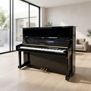 Piano droit U1A 121 cm à intonation stable, années 1980, pour la pratique à domicile et les petits concerts - Product Image 1