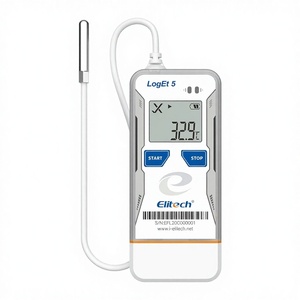 USB Digital <b>Temperature</b> <b>Controller</b> Data Logger Stainless Steel External Probe Reusable Recorder OEM Shadow Data 32000 Points - Product Image 1