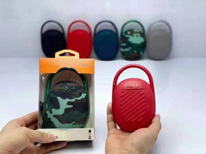 Venda quente clipe 4 sem fio blue tooth speaker produtos de moda portátil tecido com TF USB jogando camuflagem ao ar livre - Product Image 6