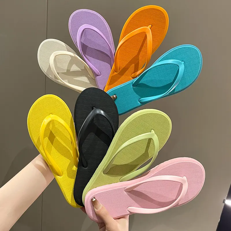 Pantoufles de douche à Logo imprimé pour femmes, pantoufles de plage, de mariage, bon marché