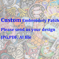 Nouveau design en gros Bigfoot broderie Patch sasquatch concepteur patchs tissés patchs chapeaux personnalisés Logo broderie