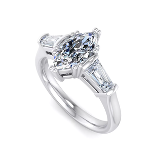 Anillo de Oro Blanco Sólido de 18K con Banda Trenzada Entrelazada, Anillo de Aniversario de Bodas con Diamantes Cultivados en Laboratorio con Engaste Pavé para Mujer - Product Image 3