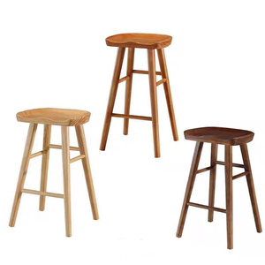 <span class=keywords><strong>Sgabello</strong></span> da Bar Moderno Minimalista Nordico con Gambe Alte in Legno Massello per Isola Cucina Casa Hotel Sala da Pranzo Soggiorno - Product Image 6