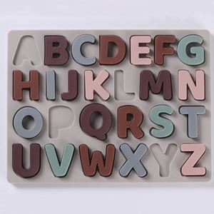 Rompecabezas de Silicona con el Alfabeto, Juguete Educativo para la Primera Infancia, Ayuda Didáctica Cognitiva, Alfabeto Inglés para Bebés, Juguetes Educativos - Product Image 3