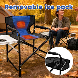 เก้าอี้ไดเร็กเตอร์พับได้แบบพกพาน้ำหนักเบาเก้าอี้ชายหาดโลหะสำหรับการเดินทางกีฬากลางแจ้งสำหรับห้องนั่งเล่นโรงแรม - Product Image 3