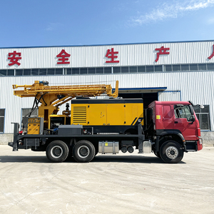 Machine de Forage de <span class=keywords><strong>Puits</strong></span> d'Eau Montée sur Camion 300m 500m avec Compresseur d'Air - Product Image 3