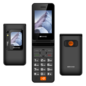 Lật điện thoại 4G/2G màn hình kép dài chờ HAC Receiver cho người già SOS điện thoại với bàn sạc bàn phím điện thoại di động với gấp - Product Image 3