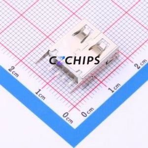 <b>USB</b>-U255ZH137-BWS <b>USB</b> Connector Through hole Component (THT) Connector Type-<b>A</b> <b>USB</b> <b>2.0</b> Female Through Hole - Product Image 2
