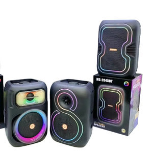 Altavoz Inalámbrico de 1800 mAh y Ocho Pulgadas con Bluetooth, 10 W, Bajos Potentes, Altavoz Portátil con Luz RGB de Colores, Parlantes Portátiles BT/FM/USB/TWS/LED - Product Image 1
