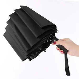 QX Parapluie Mini Pliant 3 Volets Anti-UV, Coupe-Vent et Imperméable, Format de Poche, Léger, avec Sac et Poignée en Plastique, en Nylon 190T – Grande Vente Mode - Product Image 1
