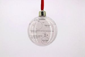 Kerst DIY cadeau, transparante foto-bal van plastic, hangende kerstversiering, feestartikelen, decoratie - Product Image 4