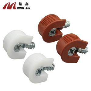 Soporte de estantería Ming Xin, conector de plástico y aleación de zinc con tornillo de 16 mm para armario, ropero y estantería - Product Image 1