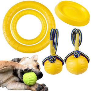 Jouet de balle pour chien EVA interactif d'origine avec corde matériau PC durable jouet écologique pour animaux de compagnie dans un emballage en boîte - Product Image 1