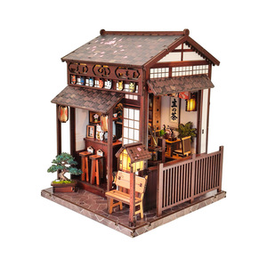 Kit de <span class=keywords><strong>maison</strong></span> <span class=keywords><strong>miniature</strong></span> en bois de cerisier - <span class=keywords><strong>Maison</strong></span> de poupée <span class=keywords><strong>miniature</strong></span> en bois avec miniatures détaillées et livres décoratifs - Product Image 5