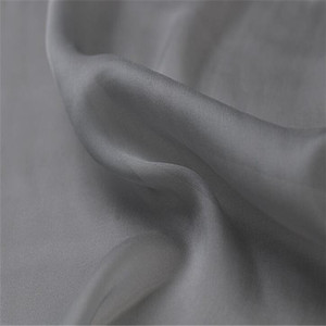 Nuovo arrivo tinta unita in tinta unita tessuto <span class=keywords><strong>Chiffon</strong></span> organico 6mm 140cm per donna tessuto per la casa biancheria da notte biancheria da letto - Product Image 2